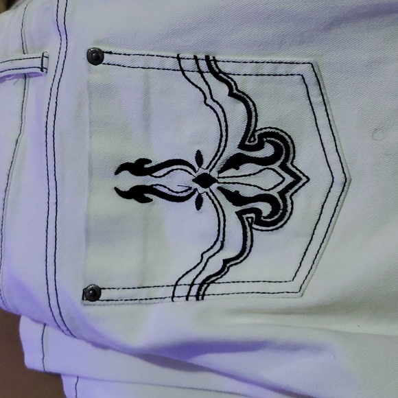 Reg $99 Nicole Miller White Jeans Size 8 - Picture 5 of 6